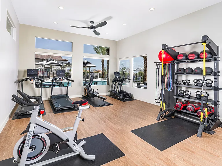 Stay active and balanced at Aster Ridge! Our state-of-the-art fitness studio offers a full range of equipment to meet your every need.
