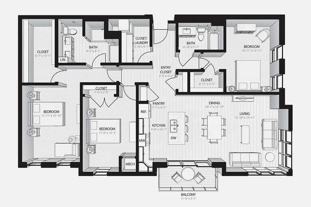 Floor plan E1