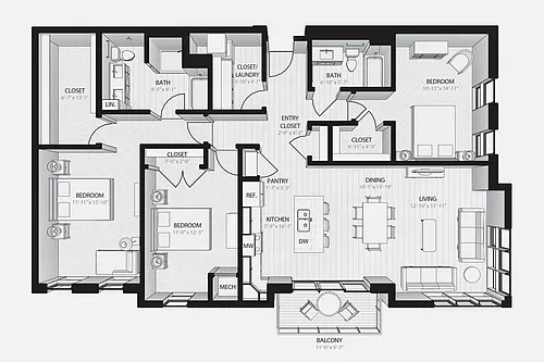 Floor plan E1