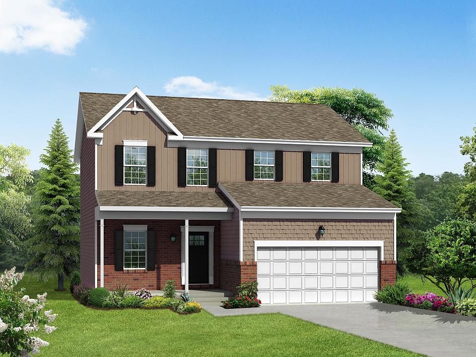 Elevation G Victorian Craftsman with Partial Brick
