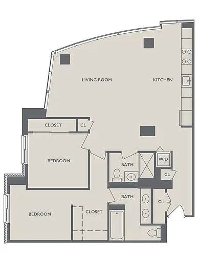 Floor plan Two Bedroom F
