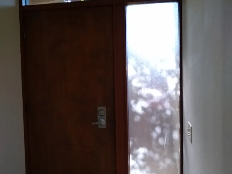 Inside the front door