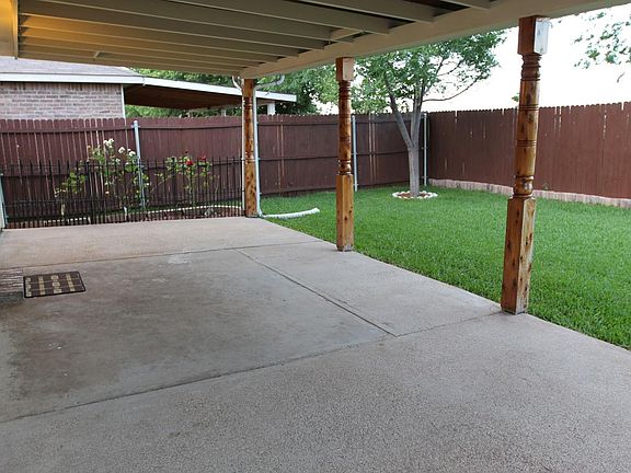 Large covered patio