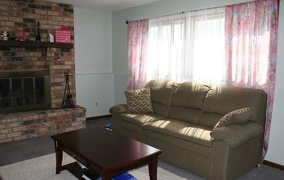 Family room in lower level