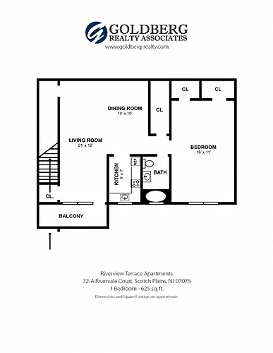 Floor plan One Bedroom