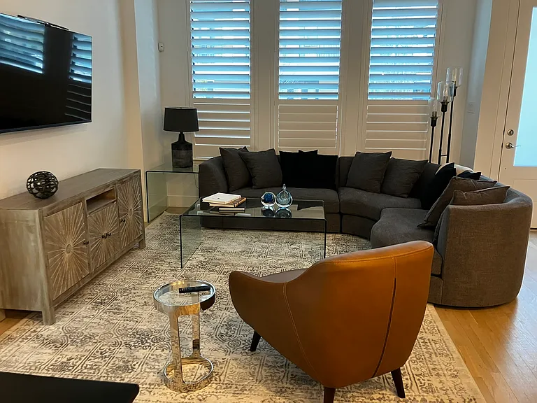 living area shown from the dining