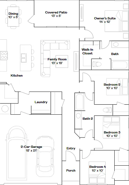 4 bed, 2.0 bath, 1613 sqft, $1,515 — Photo 3