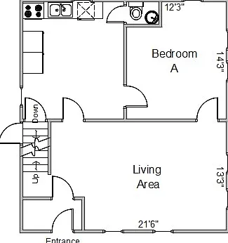 5 bed, 1.0 bath, 1560 sqft, $4,895 — Photo 3