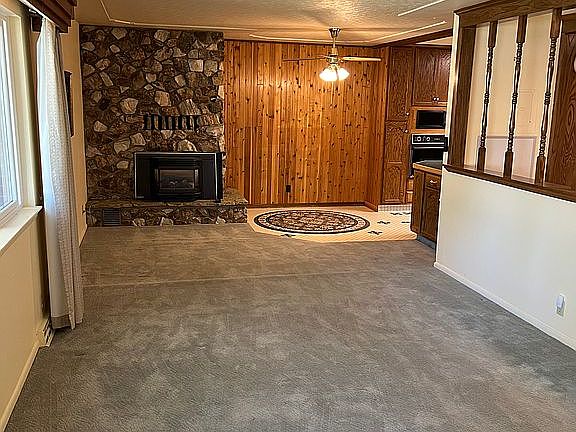 Living room, dining area