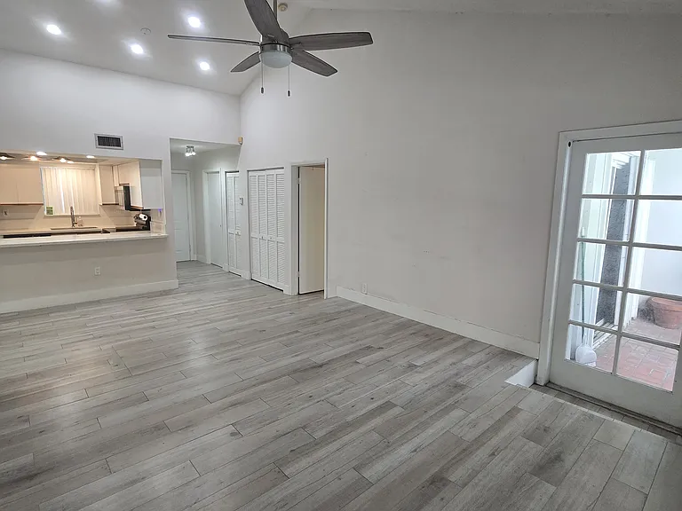 Living, dining and kitchen