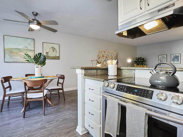 Kitchen with Modern Appliances and Dining Area