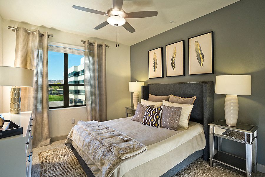 Large windows allow for plenty of natural light