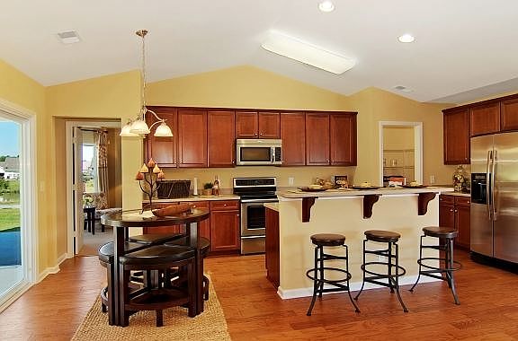 Kitchen with Bar Top - Ranch Style home