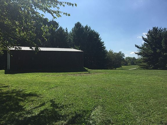 Side view of pole barn