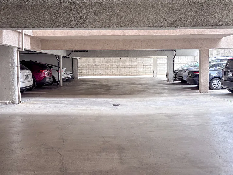 Covered, gated car port