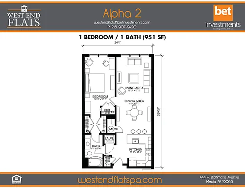 Floor plan Alpha 2