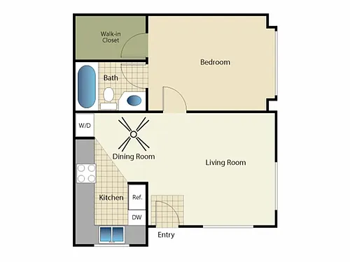 Floor plan 1X1