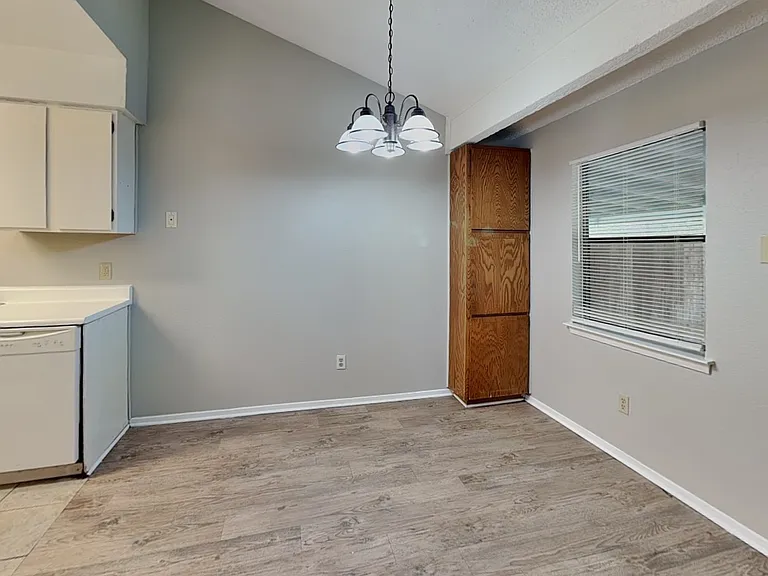 Spacious kitchen with neutral