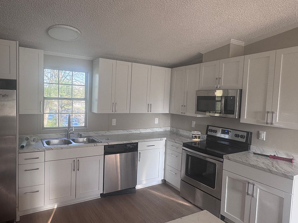 New Stainless steel appliances.