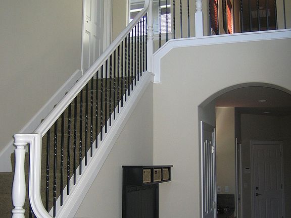 Open Wrought Iron Staircase