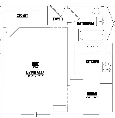 Floor plan Studio 7