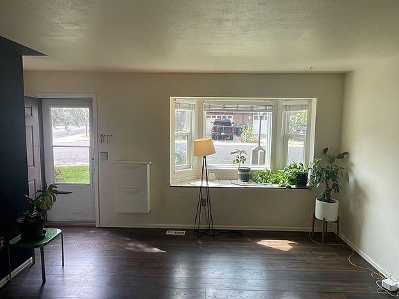 front entry and living room