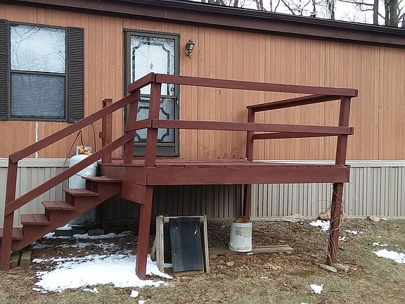 rear deck just stained