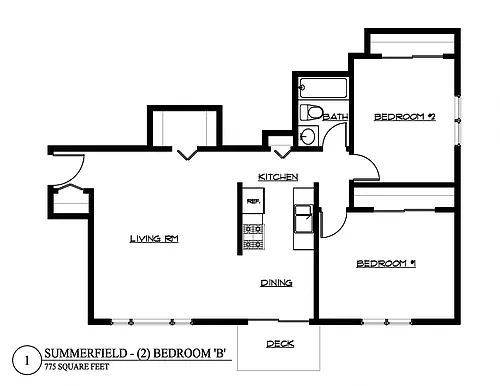 Floor plan Two Bedroom B