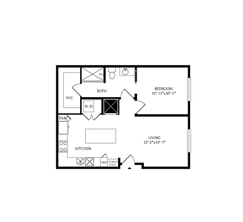 Floor plan 1B1