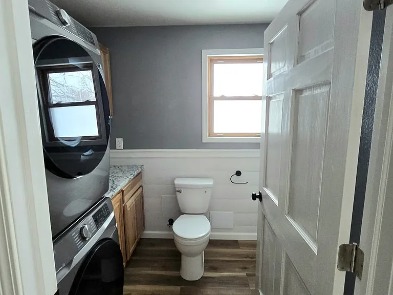First floor bath and laundry