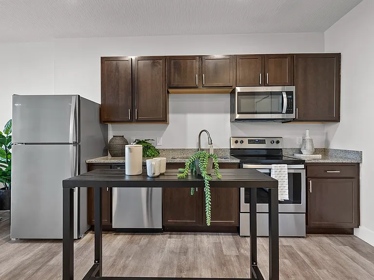 Gourmet Kitchen with Stainless Steel Appliances