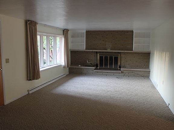 Open living and dining room