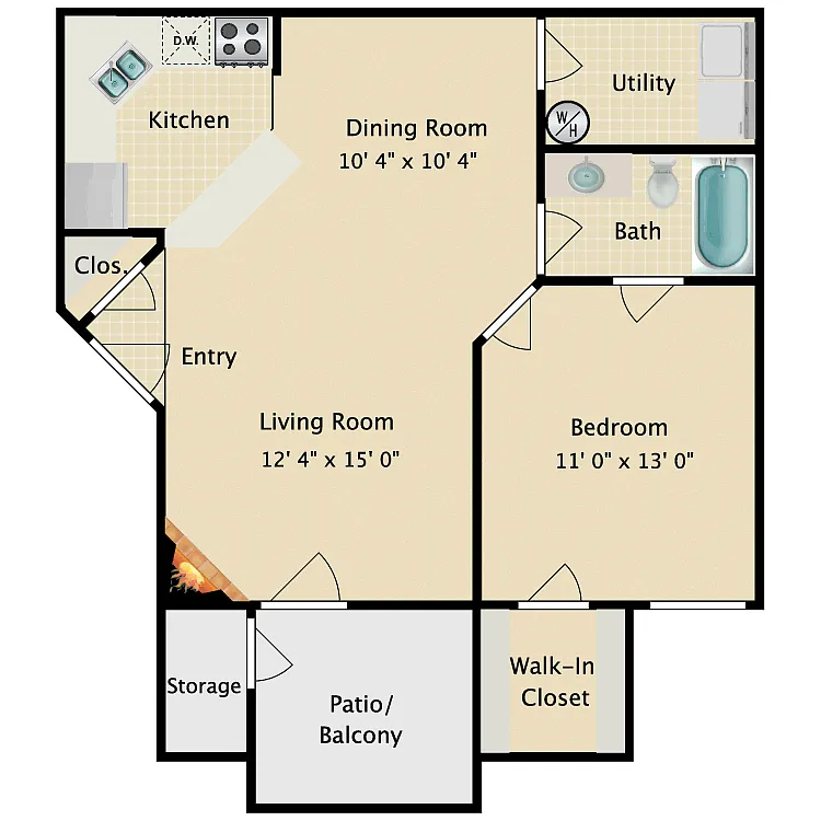 Floor plan St. Kitts Traditional
