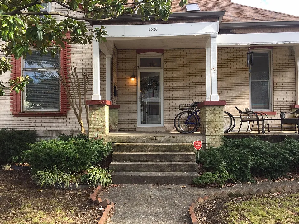 1020 A is the main house. There is a small apartment upstairs which is rented separately
