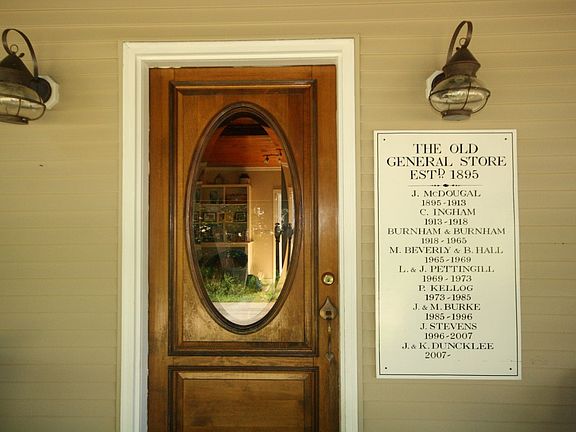 Old General Store Placard