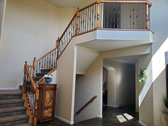 Staircase in entryway