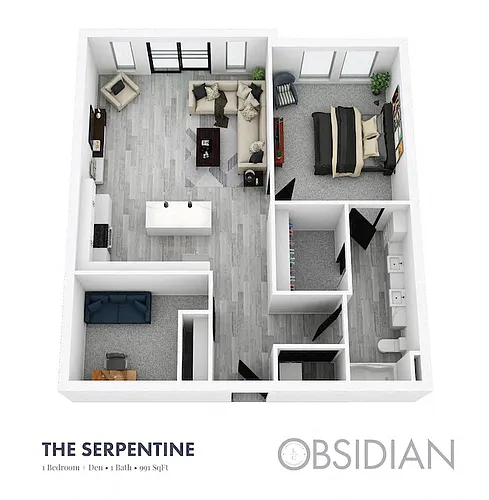 Floor plan OBSIDIAN - The Serpentine
