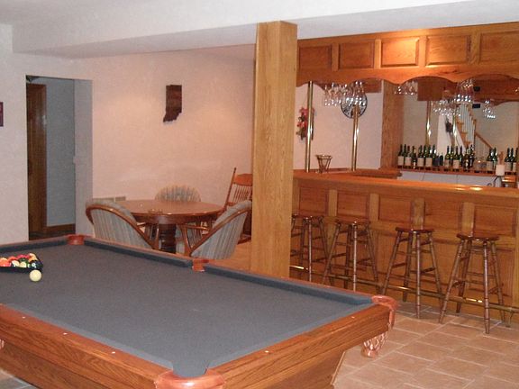 gameroom in basement
