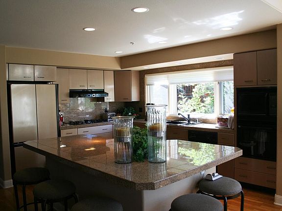 Kitchen Open to Living/Dining Area