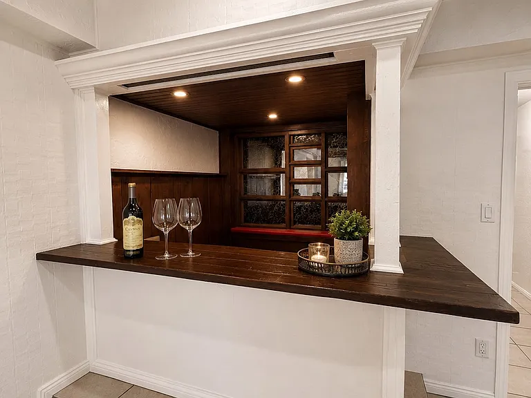 Vintage bar in family room