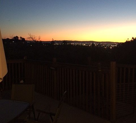 Sunset from private patio