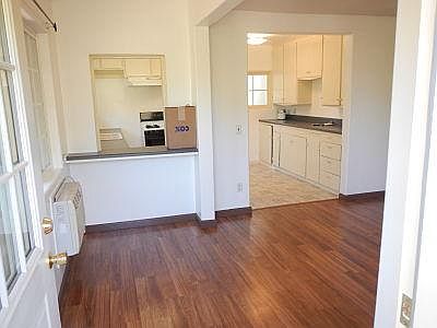 Dining room and kitchen.