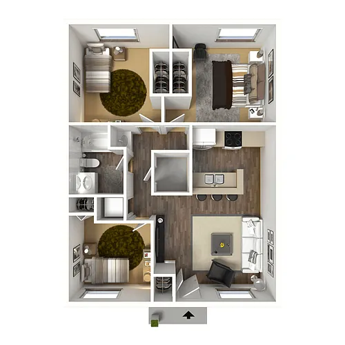 Floor plan 3x1L