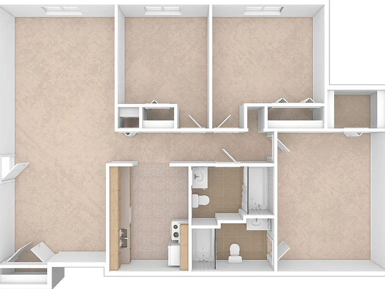Berkshire - 3 Bed, 2 Bath, 1000 sq. ft.