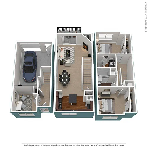 Floor plan Residence 12 Upgraded