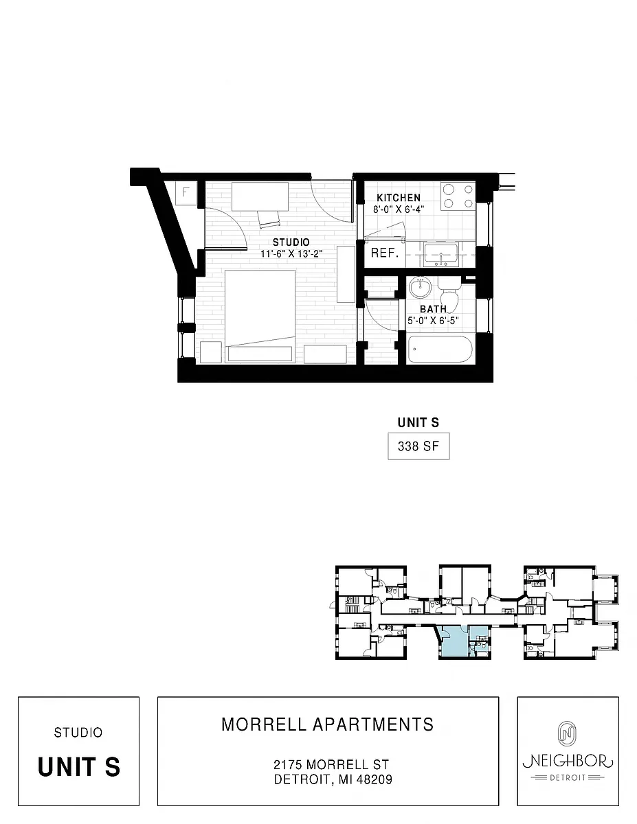 Floor plan Studio