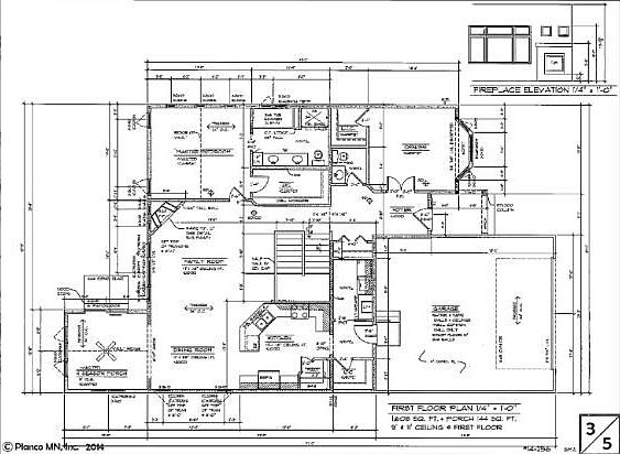 Another model under construction at 14950 Hillside Cir. NW.  Lower level plan.