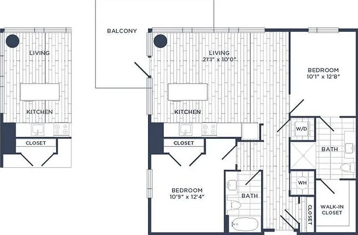 2 Bedroom 2 Bedroom