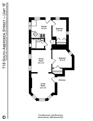 Floor plan Two Bedroom