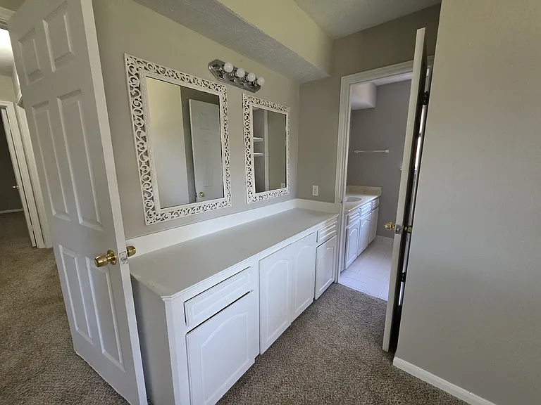 Built-in vanity.